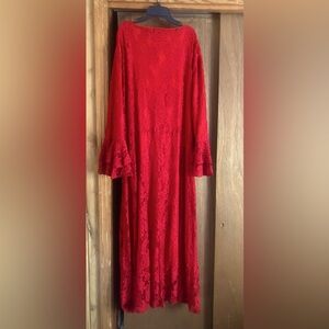 Dress like an angel, 3X red lace dress